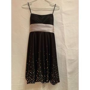 JUMP Apparel Black Dress w/ Silver Embellishments